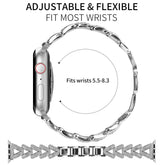 xDfind Small Twist Diamond Metal Watch Band